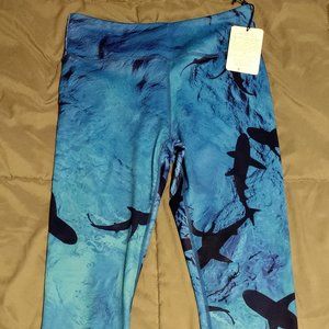 Wise Fool size small shark recycled leggings